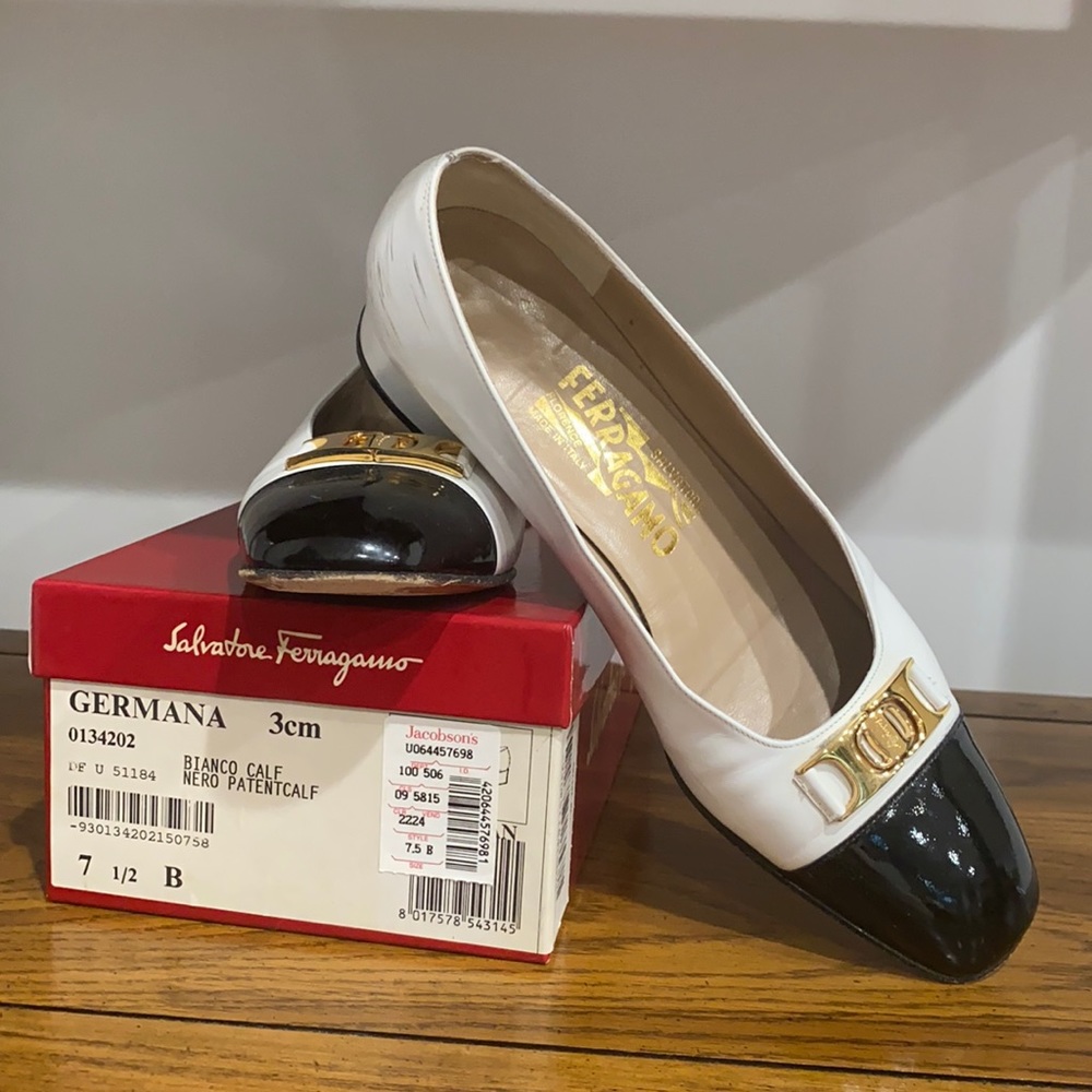 Salvatore Ferragamo 3cm Germana Block Heel